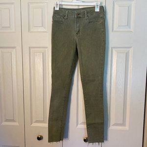 Old Navy Mid-Raise Rockstar Jeans Olive 4